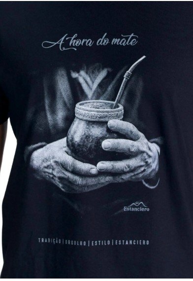 CAMISETA MASCULINA ESTANCIERO A HORA DO MATE - Imagem 2