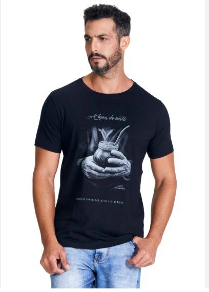 CAMISETA MASCULINA ESTANCIERO A HORA DO MATE - Imagem 3