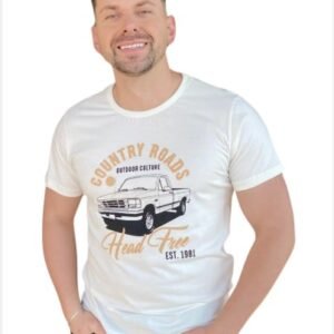 CAMISETA MASCULINA HEAD FREE - BEGE