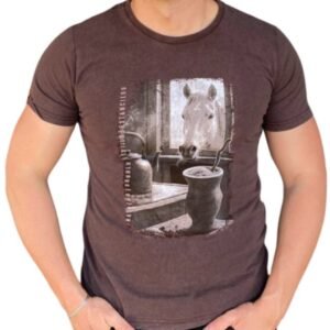 CAMISETA MASCULINA ESTANCIERO FIM DE TARDE NA JANELA