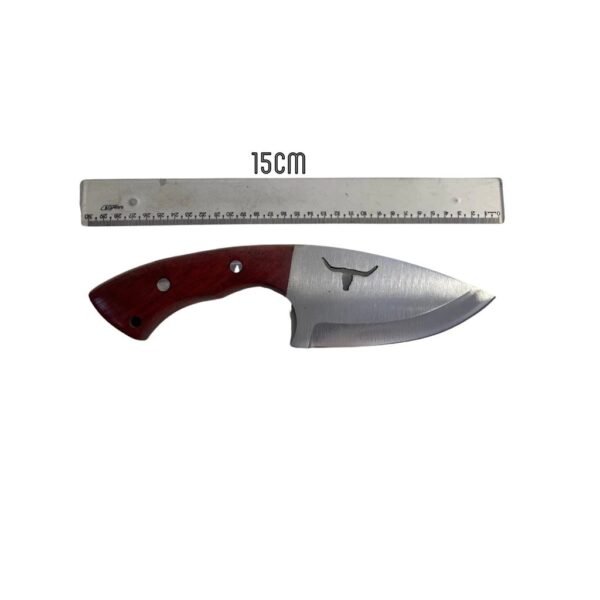 FACA CAMPEIRA MULADEIRA BOIADEIRO FAQUINHA INOX BAINHA EM COURO PARA CHURRASCO PESCA CAÇA - Image 2