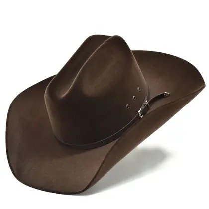 Chapéu Country - Aveludado - Marrom cafe